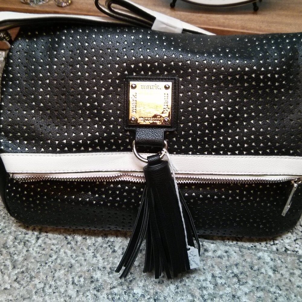 Mark Vegan Convertible Handbag, Crossbody, Over Shoulder, Fold Over Clutch